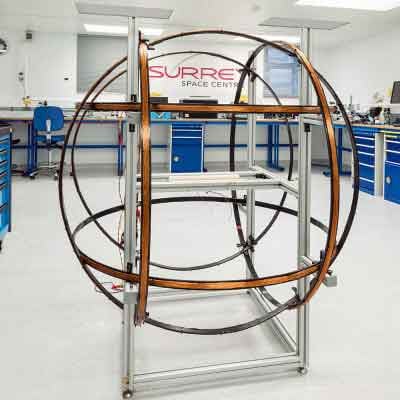 Helmholtz coil facility at Surrey Space Centre. Source: University of Surrey
