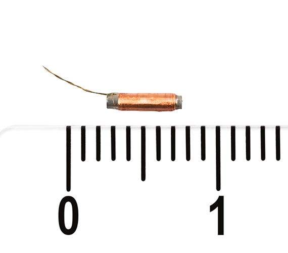 Micro coil on core